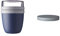 Mepal - Lunchpot Switch Ellipse - mach aus deinem Lunchpot einen Snackpot - Praktischer Müslibecher - Geeignet für Tiefkühler, Mikrowelle & Spülmachine - Nordic Denim