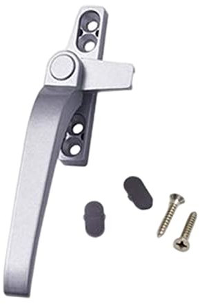 LOVIVER Window Handles, Right/Left Hand Aluminum Door Handle Window Hardware, Casement Locking Handle for Double Glazing Door, Left