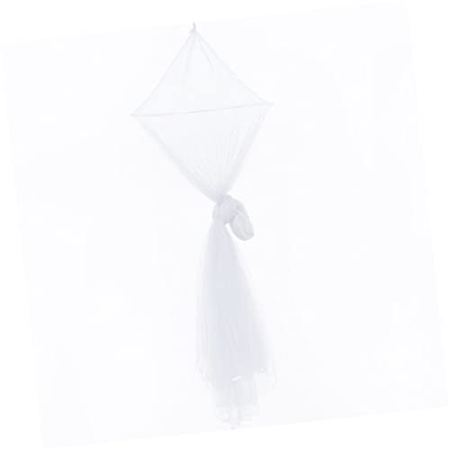 VICASKY Weißes Doppelbett Moskitonetz Mit Rundem Baldachin Stabiles Edelstahlgestell Abnehmbar Und Leicht Zu Reinigen Atmungsaktive Kinderbett-Himmel Für Mädchenzimmer Inklusive Deckenaufh