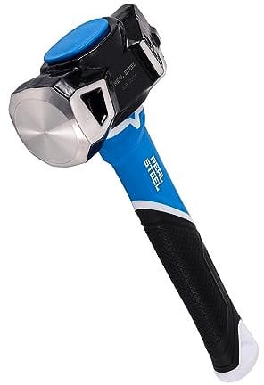 Real Steel Sledge Hammer, 3lb Drilling Club Hammer with Demolition Face and Driving Face, 0574