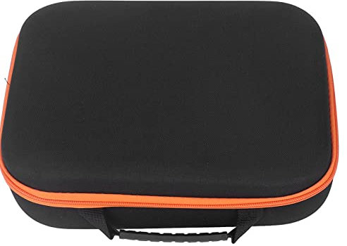 Mallette de Rangement Rigide, étui à Outils de Rangement Rigide avec Fermeture éclair Portable, étui de Transport Rigide avec Poche Intérieure en Filet pour Perceuse électrique (Long)