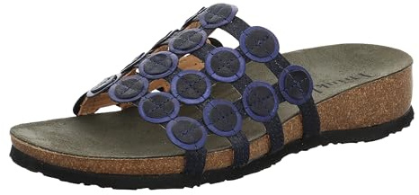 Think! Pantolette Damen,Navy Kombi 8010,37 EU