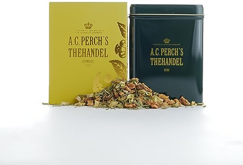 A.C. Perchs Loser Tee | Cool Herbal | Aromatischer & Feiner Kräutertee mit Lakritz, Pfefferminze, Apfelstückchen und Zitronengras | Geschenkbox 200g | Royal Tea | Seit 1835