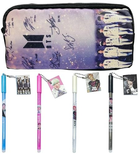 WKxinxuan Federmäppchen, Federtasche, 5PCS Federmäppchen Mädchen, Federmappe, Pencil Case, Schlampermäppchen, Mäppchen Aesthetic, Etui, Mäppchen Teenager, Mäppchen Schwarz, für Schule & Büro