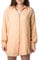 Sublevel Langarm Musselin Bluse mit Kentkragen - Damen Muselin Oversize Bluse, Baumwolle, Knopfleiste in verschienden Farben orange M/L