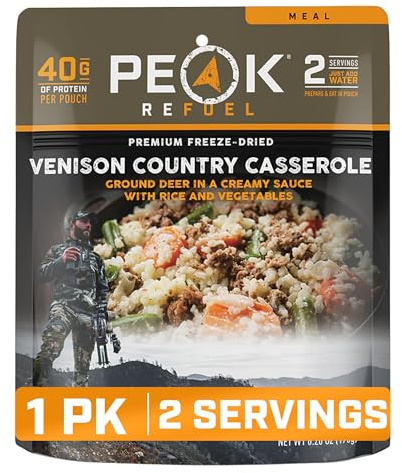 Peak Refuel Mendes Signature Meals | Premium gefriergetrocknete Vielfalt Mahlzeiten | Jagd, Survival, Camping, Backpacking Food | proteinreiches Wildfleisch | MRE | Made in USA (Mendes Wild Country