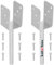 KOTARBAU® 2er Set Pfostenträger zum einbetonieren U 61 mm Feuerverzinkt Stahl Betonanker für Holzpfosten Riffelstahl Pfostenanker Bodenhülse Pfostenschuh Zaunpfosten Holz