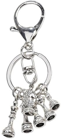 Regalo portachiavi scacchi, portachiavi elettrolitico, accessorio per chiavi auto, regalo per gli amanti degli scacchi, portachiavi, portachiavi con design scacchi, portachiavi