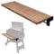 Iron Forge Tools 36,5 x 12 Holz Klappgrill Regal Zubehör - Holzkohlegrill Zubehör für Pellet Smoker Grill - Kompatibel mit Traeger Pro 34, Pro 780, Ironwood 885 Series Texas Elite, Eastwood