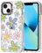 MOSNOVO Case for iPhone 13 Mini, [Buffertech 6.6ft Military-Grade Drop Protection] [Anti Peel Off Tech] Clear TPU Bumper Phone Case Cover Design - Linear Blooms