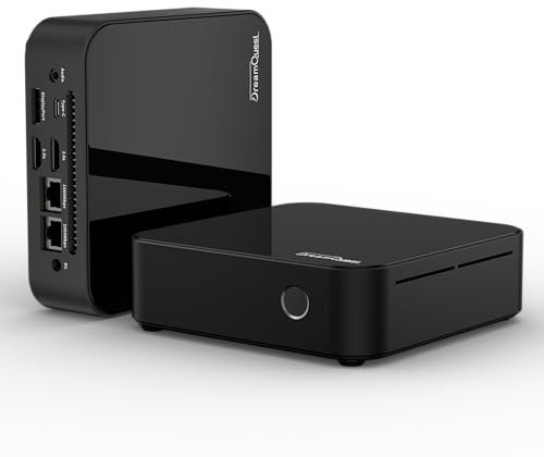 DreamQuest Mini PC 11 Pro Intel N100 (bis zu 3,4 GHz) 16 GB DDR4 512GB M.2 SSD Micro Desktop Computer mit Tpye C /4K HDMI Port, 2X Gigabit Ethernet/WiFi 5/BT 5/USB3.2 für Business Office