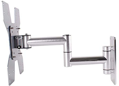 Supporto da parete in acciaio inox per 24 televisori da 40 pollici, orientabile/inclinabile, fino a 20 kg, altezza regolabile, max 200 x 200 mm, stile #2