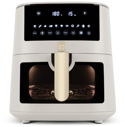 Berlinger Haus Air fryer/Digitale Heißluftfritteuse 8L Ofen/Mit 8 automatische Kochfunktion/Touchdisplay 8 Programme/1650 W/Gesundes Kochen ohne Öl und Fett/Sahara Collection