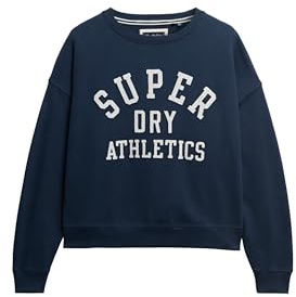 Superdry Damen Lässiges Athletic Essentials Sweatshirt mit Applikation