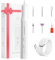 XunmotorYao Fresa per Unghie Professionale Manicure Elettrico e Pedicure Set Lima Unghie Elettrica Trapano Chiodo per Casa e Salone con Set Strumenti di Lucidatura,Bianco