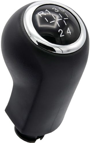 Recambo Schaltknauf 5 Gang passend für Opel Astra H, 2004-2010, Plug & Play, Auto Schalthebel, schwarz - chrom