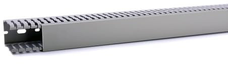 28m Licatec Verdrahtungskanal BxH: 30x40 mm Installationskanal Kabelkanal Schaltschrank PVC grau RAL 7030, Länge: 2000 mm