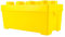 Stein-Experte LEGO® Aufbewahrungsbox Gelb – Kreatives Ordnungssystem im LEGO Design | Mittelgroß mit Deckel & stapelbar (37x18x18 cm) für Kinderzimmer & Spielspaß