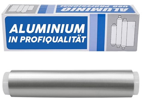 Zenic | Alufolie Extra Stark | 30 cm Breite Großrolle | Grillfolie Reißfest