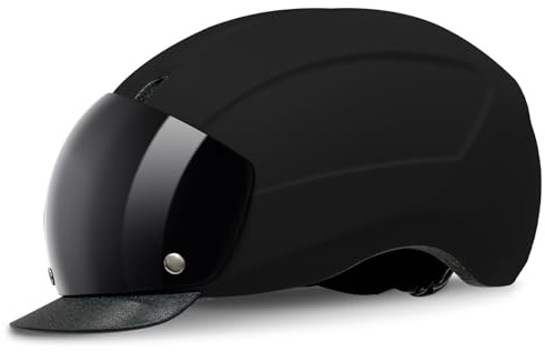 LeapBeast Fahrradhelm Herren, Damen Helm Fahrradhelm mit abnehmbarem Sonnenvisier, PC-Hartschale, Leichte Fahrradhelms mit Magnetischem Brille, für E-Bike, Mountainbike & Citybike