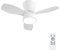 LUMIKING Ventilador de Techo Pequeño con Luz LED Blanco 62cm | Motor DC Silencioso 3 Velocidades | 3 Temperaturas de Luz (3000K/4000K/6500K) Intensidad Regulable | Mando y Temporizador