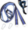 Escalera de cuerda de embarque, escalera de escalada de kayak de 5 escalones, diseño antideslizante resistente, equipo portátil ligero, 61.42 x 15.75 pulgadas, ideal para uso junto a la piscina