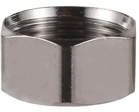 Stainless Steel 1/2 3/4 1 Male Thread Pipe Connector Female Thread End Cap 5-30cm Shower Rod Extension Tube Watering Fittings(F-Thread End Cap 1I2 inch)