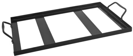 TINEASUR Eisen Emaille Salzplatte Rack Grillrost Schwarz Grillzubehör Für BBQ Camping Picknick