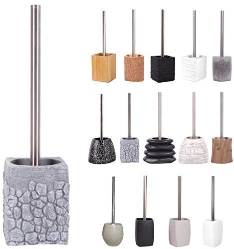 Sanilo WC Bürste, viele schöne Klobürsten zur Auswahl, hochwertige Qualität, Elegantes Design (Grey Stone)