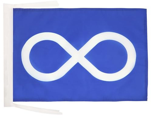 AZ FLAG - Flagge Métis Nation Of Canada - 45x30 cm Mit Kordel - Métis Fahne 30 x 45 Cm - Flaggen
