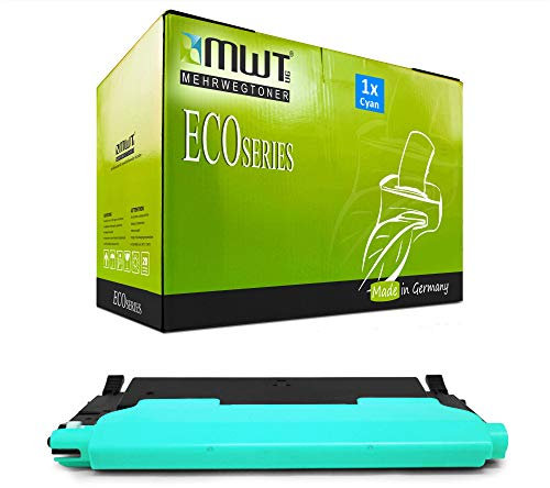 Mehrwegtoner MWT Toner mit 50% mehr Leistung für CLP 320 , 325 CLX 3180 , 3185 ersetzen Samsung Samsung Blaue CLT-C4072S Patronen Original (ISO-Norm 19798 )