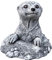 stoneandstyle Steinfigur Erdmännchen im Hügel, massiver Steinguss, Frost- und wetterfest bis -30°C