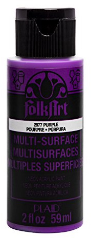 Plaid FolkArt Multi-Surface Paint | Colours Listed 59ml (2oz) Neon Purple