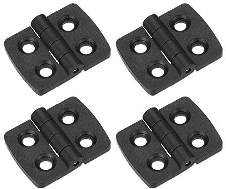 sourcing map 4pcs ABS Bisagra de empalme de nylon de Puerta de armario de 40mm de longitud