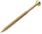 Spanplattenschrauben 5,0 x 80 mm Holz Schrauben Torx verzinkt gelb Flach Senkkopf Fräsrippen