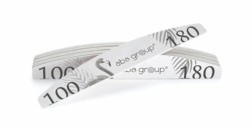 ABA Group Half-moon Nail Files Different Gradation & Pack Sizes (50pcs 100/180)