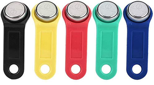 Dioche TM-Karte iButton-Tag Elektronische Schlüssel Wiederbeschreibbares RFID-Kartenset iButton Touch Memory-Schlüssel Elektronischer Schlüssel IB-Tag TM-Karte (5 Stück)