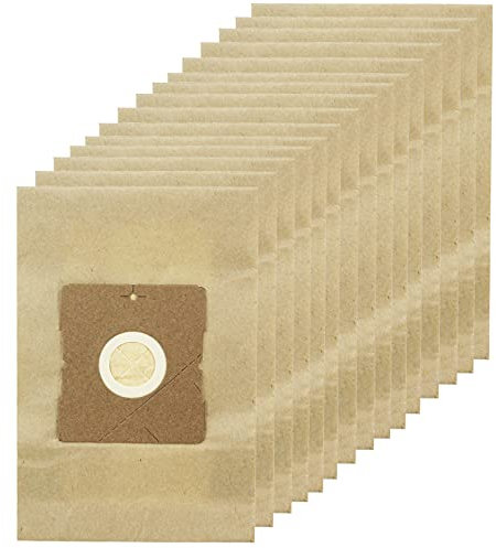 SPARES2GO Dust Bags for AmazonBasics VCB43B1-70EUK Cylinder 3.0L Vacuum Cleaner (Pack of 15)