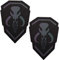 Reflektierender Mythosaurier-Aufnäher – IR Infrarot Tactical Military Moral Emblem Patches mit Klettverschluss Rückseite 9,5 x 6,5 cm, 6 Stück
