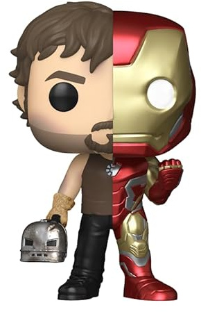 Funko Marvel: Split Tony Stark/Iron Man Pop Vinyl Figures