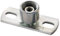 5 Stück - Grundplatten Befestigungsplatten Größe 80 x 30 x 3 mm x M8+1/2 Zoll