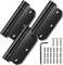 Selbstschließende Türscharniere, 8.9 cmx8.9 cm Federscharniere, Edelstahl, automatische Schließung von Hardware Scharnieren (8.9 cm 3er-Pack, schwarz)