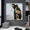Giclée Moderne Street Art Leinwand Malerei Banksy Mona Lisa Hintern Wandkunst Poster Lustige Charakter Wandbild Wohnkultur 30x30cm (11.8x11.8in) Ungerahmt