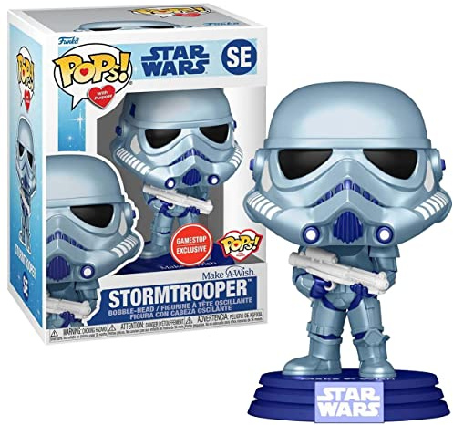 Funko Make-A-Wish Stormtrooper POP! Vinyl Bobble-Head Figur GameStop Exclusive