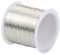 100mx0.3mm Alambre de Cobre para Joyas Artesanías Alambre para Cuentas Alambre para Manualidad Metálico Resistente al Desgaste Hilo de Cobre para Fabricación de Joyería DIY Collar Pulsera Arete, Plata