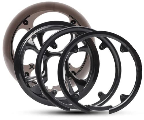 Protector de plato de bicicleta, protector de piñón de plato de bielas de bicicleta, cubierta protectora de piñón de bicicleta para plato de bicicleta plegable de bicicleta de carretera MTB