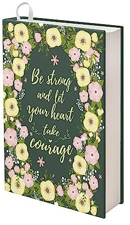 Kuiaobaty Lord Quotes Buchhülle mit Blumenmuster, 27,9 x 21,4 cm, gesegneter Spruch, Buchschutz für Bibel, Aquarell, Blumen, Bucheinband, waschbar