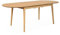 sweeek - Mesa de Comedor Extensible Ovalada Natural Lina, de 6 a 8 plazas, de 160 a 210 cm