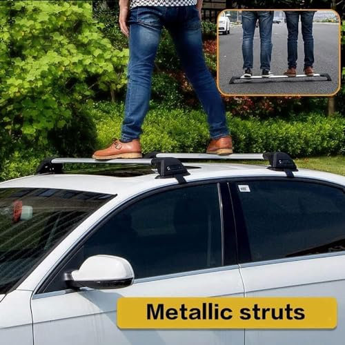 Dachträger Dachgepäckträger für V-W Tiguan Allspace 2017-2022, Verstellbare geschlossene Seitenschiene Aluminium Fahrradträger Dachboxen