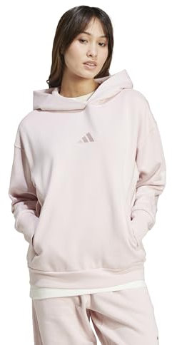 adidas All Szn Fleece Loose Hoodie Maglia di Tuta, Rosa Sabbia, XS Donna
